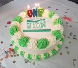 Cocoon birthday cake