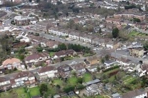 Aerial view of Havering
