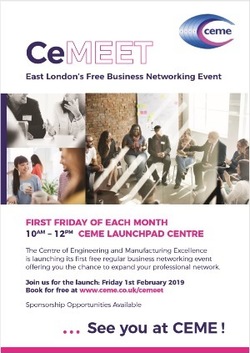 CEME event poster Jan 2019