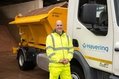 Gritter truck with driver 2018