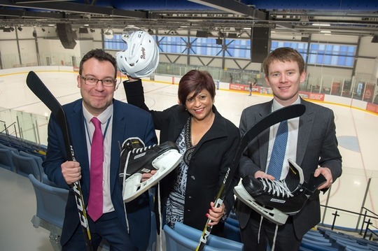Sapphire first birthday ice rink pic Feb 2019