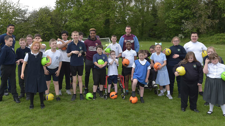 West Ham players visit school May 2019