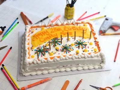 Crafty Arts birthday cake