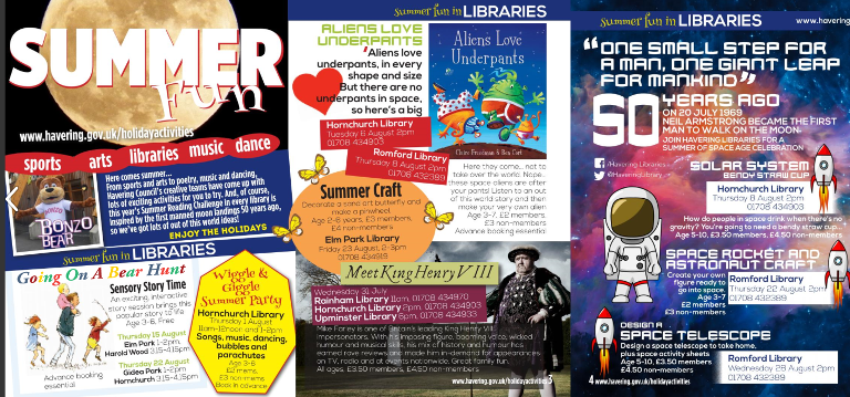 Summer activities brochure 2019