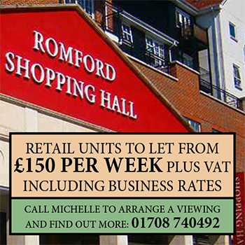 Romford Shopping Hall advert Aug 2019