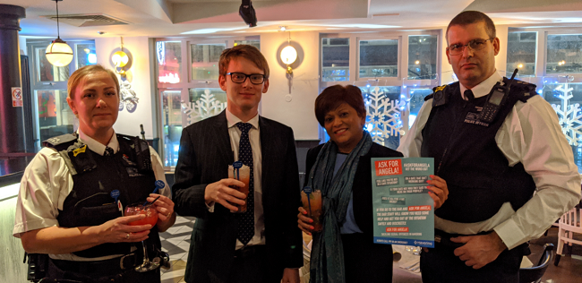 Ask for Angela campaign 18 Dec 2-19