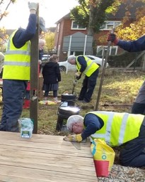 Volunteers at work Land of the Fanns