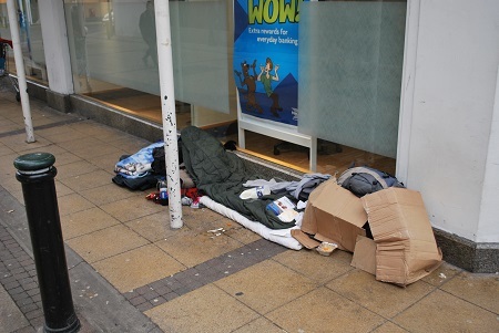 Rough sleeping in Romford