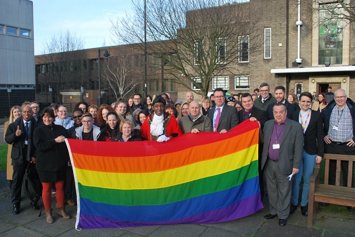 LGBT flag raising 3 Feb 2020