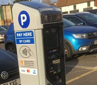 Parking machine contacless Como St Romford Feb 2020