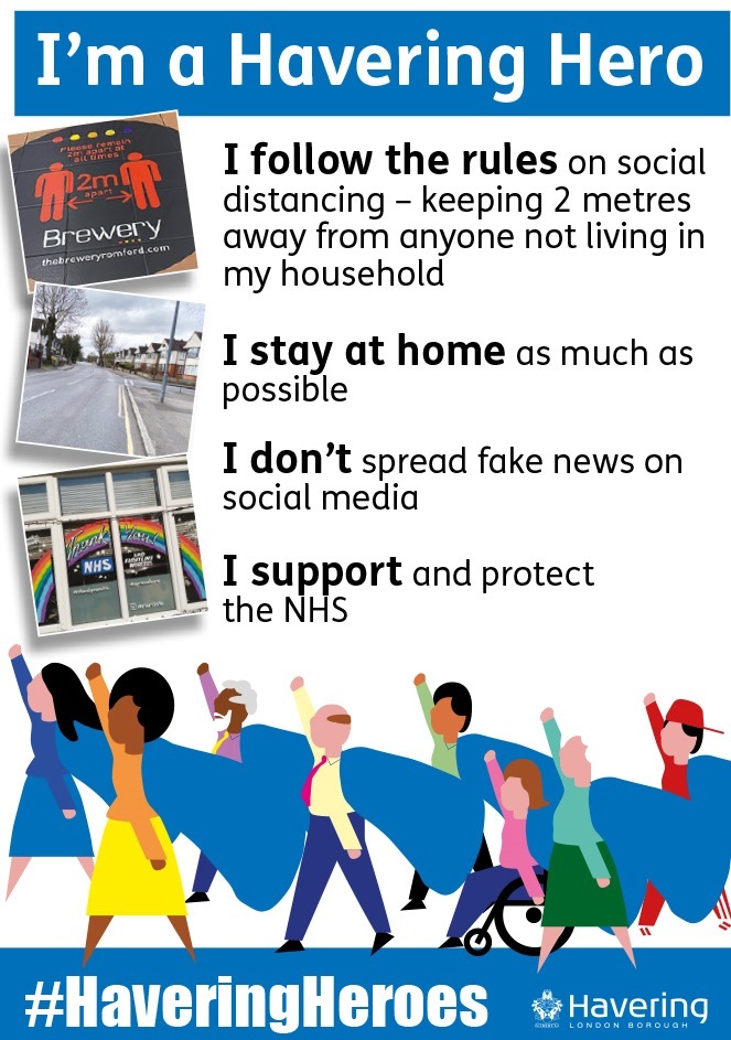 Havering Heroes messages for residents 700 px Apr 2020