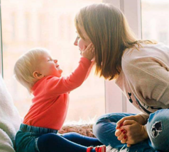 Mother and young child NHS