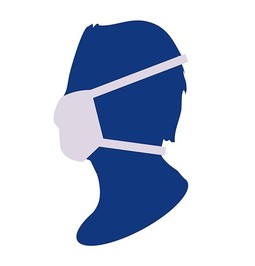 Face mask silhouette