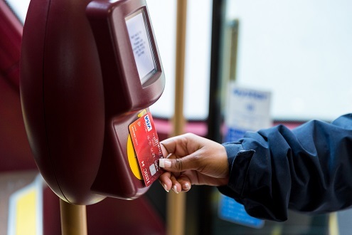 Contactless bus entry