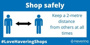 Love Havering Shops 2m banner June 2020