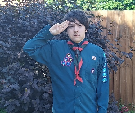 James Squirrel saluting June 2020