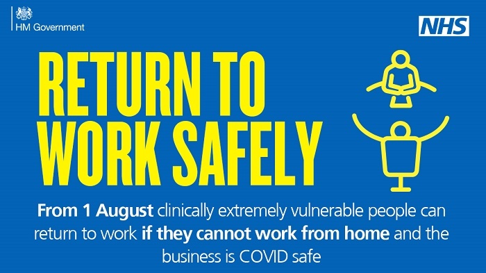 Return to work safely for vulnerable people June 2020