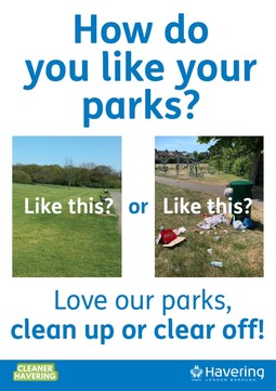 Love our parks poster June 2020