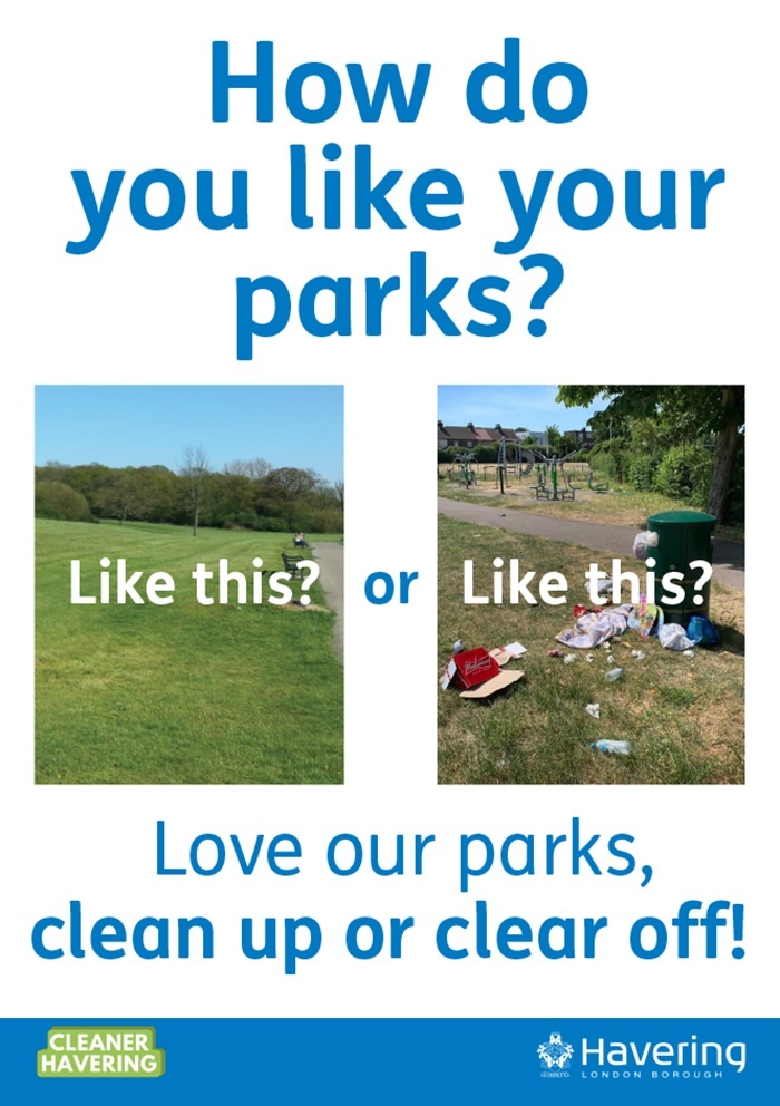 Love our parks poster June 2020