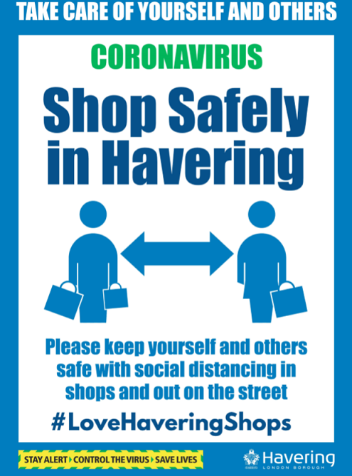 Shop safely graphic July 2020