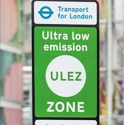 ULEZ zone sign landscape format 