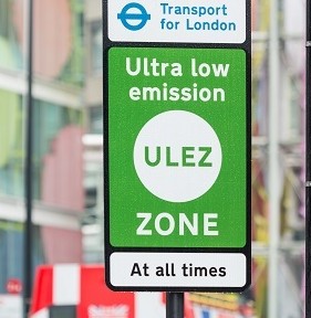 ULEZ zone sign landscape format 