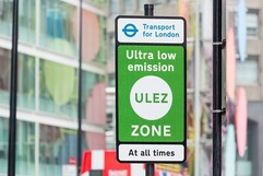 ULEZ zone sign landscape format 