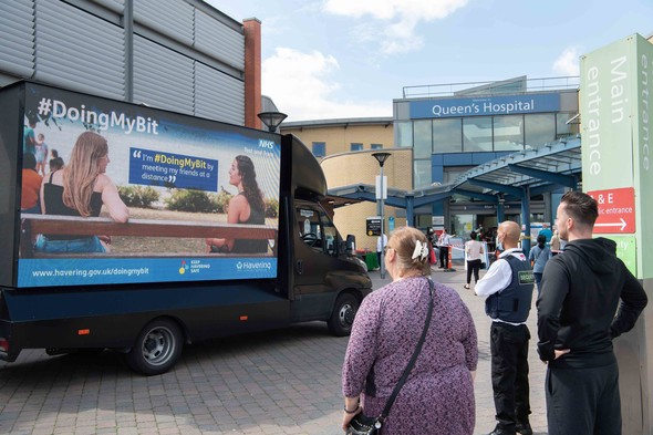 Doing my bit queens hospital ad van