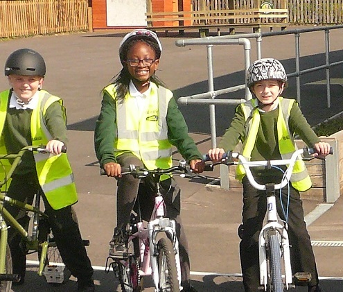 School cyclists TfL image