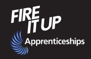 Fire it up apprenticeships logo Aug 2020