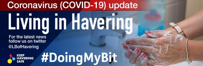 Living in Havering DMB masthead wash hands