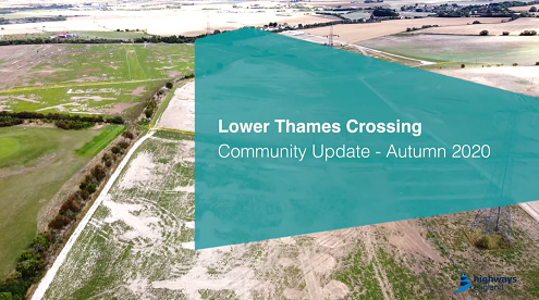 Lower Thames crossing video image Sep 2020