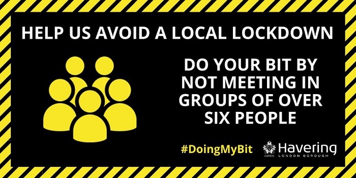 Doing My Bit 6 person limit warning banner