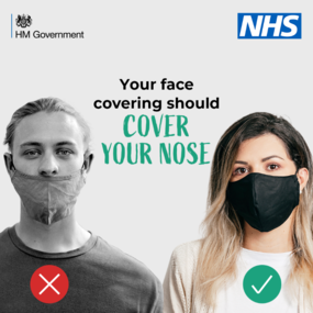 Face covering the nose 