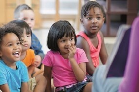 young children in group