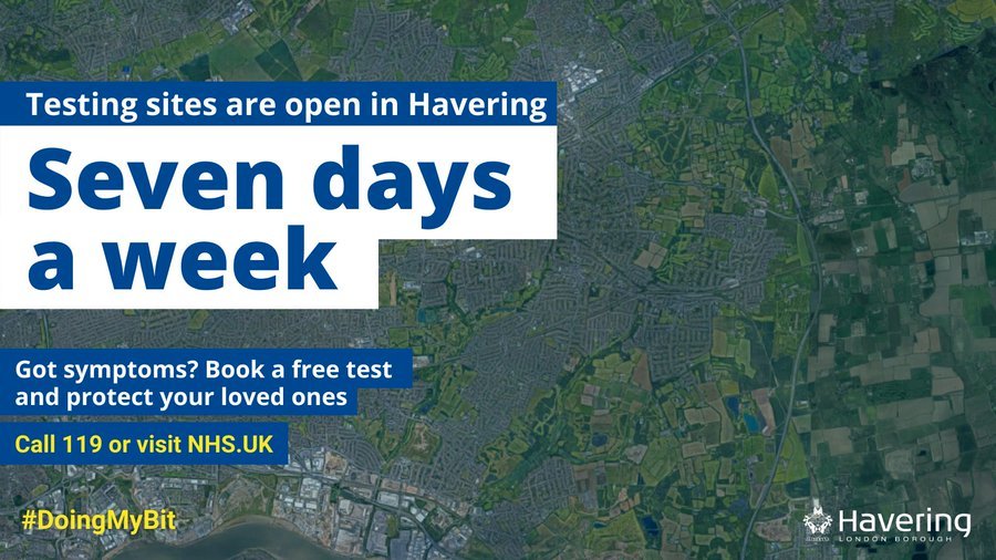 Testing sites banner