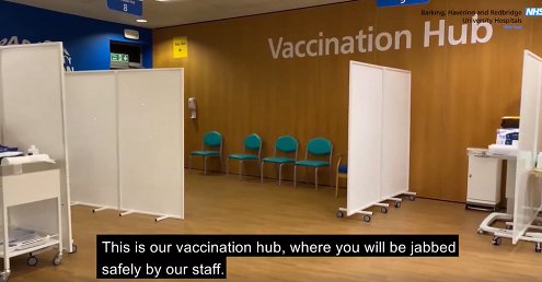 BHRUT vaccination hub Dec 2020