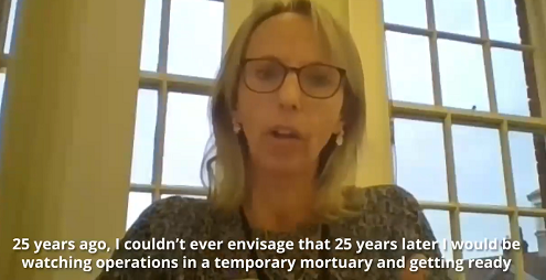 Louise Roast talks about her walk at mortuary