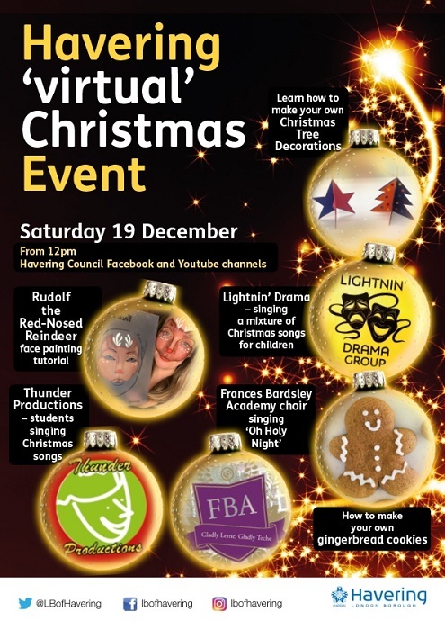 Christmas events poster 19 ans 20 Dec