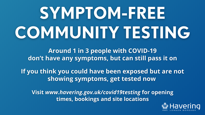 Symptom free testing gneral banner