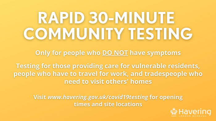 Symptom free rapid testing