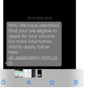 scam message on phone