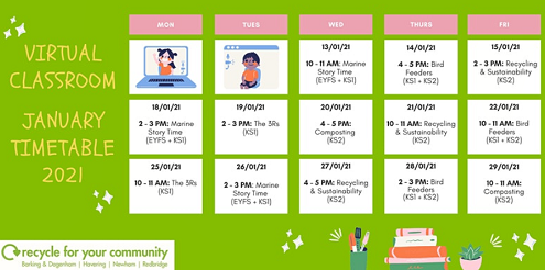 Virtual classroom courses Jan 2021