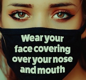 Correct wearing of face covering 700px