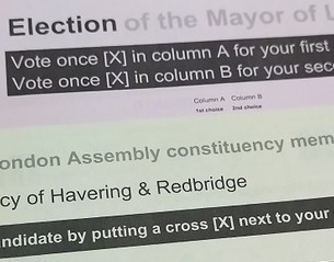 May 2021 election ballot papers