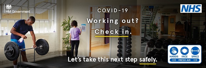 Check in at gym Apr 2021