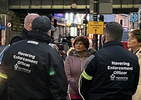 Street enforcement officers in Romford May 2021