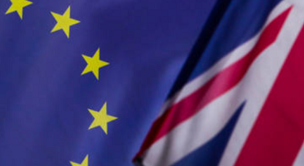 EU and UK flags side-buside