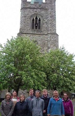 Bellringers at St Andrews church Hornchurch June 2021