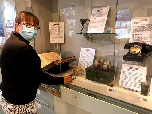 Havering Museum display case